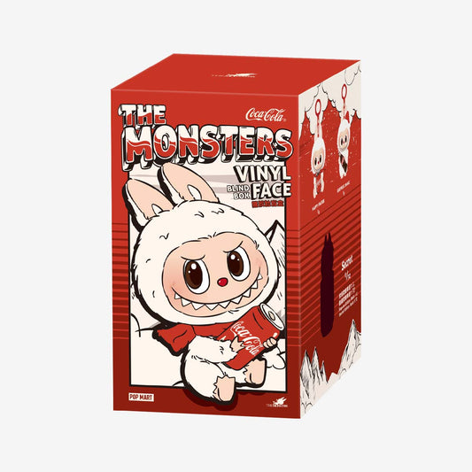 POP MART The Monsters Labubu Coca-Cola Edition 1-Pack Blind Box single box packaging on a neutral background
