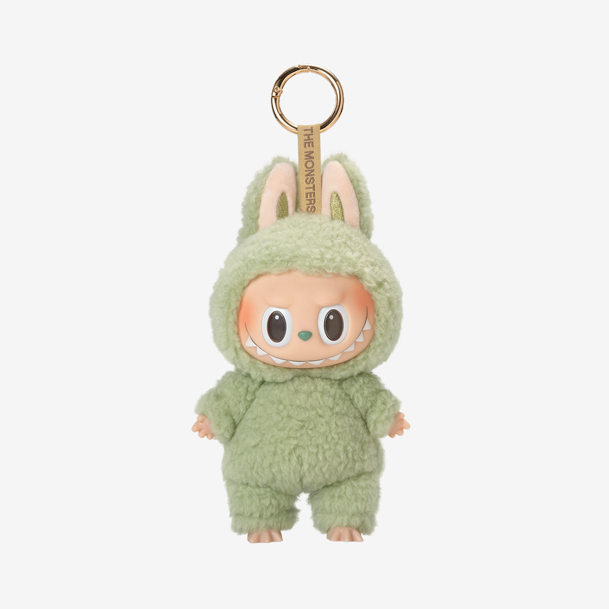 POP MART The Monsters Labubu Exciting Macaron 6-Pack Full Set Green Grape vinyl plush pendant figure on a neutral background