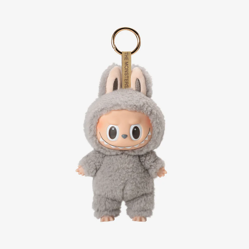 POP MART The Monsters Labubu Exciting Macaron 6-Pack Full Set Sesame Bean vinyl plush pendant figure on a neutral background