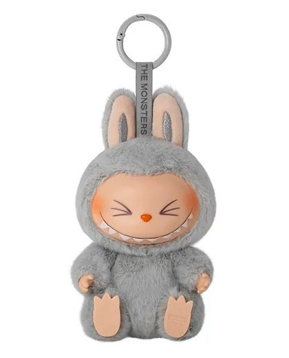 POP MART The Monsters Labubu Have a Seat Hehe vinyl plush figure on a neutral background